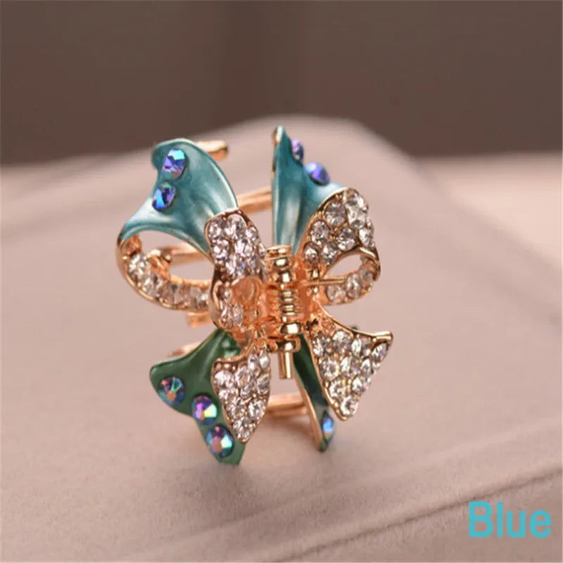 Rhinestone Butterfly Hair Clip Elegant Hair Accessories for Women
