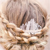 Crystal Hairpin Women Hair Comb Headdress Prom Bridal Wedding Crown Accessories