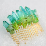 Crystal Hairpin Women Hair Comb Headdress Prom Bridal Wedding Crown Accessories