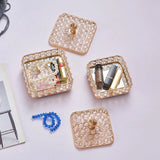 Crystal Jewelry Box Treasure Keepsake Box with Lid Trinket Organizer