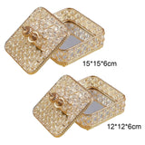 Crystal Jewelry Box Treasure Keepsake Box with Lid Trinket Organizer