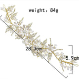 Crystal Leaves Wedding Tiara Headband Bridal Hair Accessories