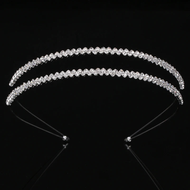 Crystal Princess Tiaras Crown Headband Bridal Prom Hairband Wedding Accessories