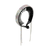 Crystal Rhinestone Hair Claw Tassel Wedding Bridal Hairpins Barrettes Hair Clips