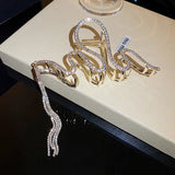 Crystal Tassel Hair Claws Clips Snake Metal Hair Crab Hairpins Headwear