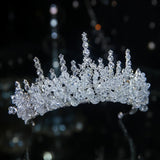 Rhinestone Bridal Tiara Flower Crown Wedding Hair Accessory
