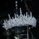 Rhinestone Bridal Tiara Flower Crown Wedding Hair Accessory