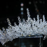 Rhinestone Bridal Tiara Flower Crown Wedding Hair Accessory