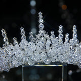 Rhinestone Bridal Tiara Flower Crown Wedding Hair Accessory