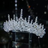 Rhinestone Bridal Tiara Flower Crown Wedding Hair Accessory
