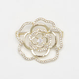 Cubic Zircon Butterfly Feather Flower Brooch Collar Pins