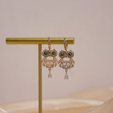 CZ Owl Stud Earrings 14K Plated - Japanese&Korea Style