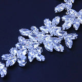Cubic Zircon Finger Bracelet Charm Hand Chain Ring For Women