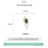 Peacock Feather Brooch for Women Shining Female Brooch Corsage Jewelry
