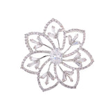 CZ Flower Brooch Pin Gold-plated Creative Jewelry