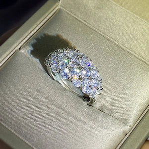 CZ Wedding Ring for Women Plated Engagement Rings KCR004