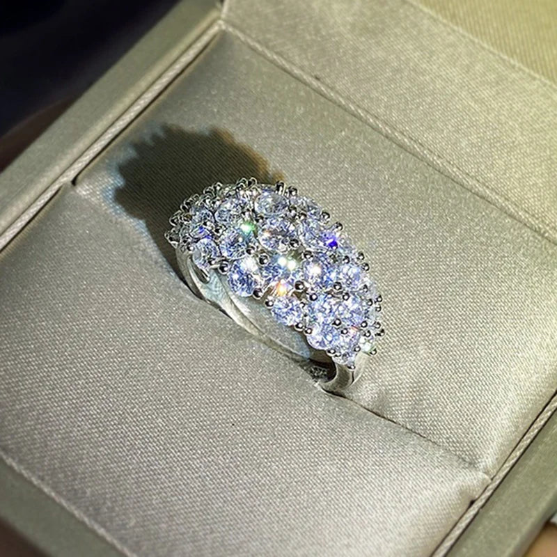 CZ Wedding Ring for Women Plated Engagement Rings KCR004