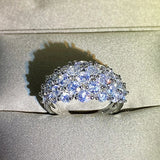 CZ Wedding Ring for Women Plated Engagement Rings KCR004