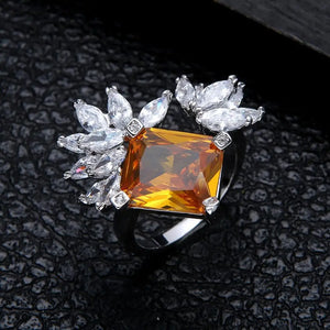 CZ Wedding Rings for Women Bridal Engagement Jewelry