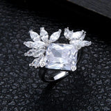 CZ Wedding Rings for Women Bridal Engagement Jewelry