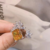 CZ Wedding Rings for Women Bridal Engagement Jewelry