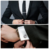 Horse Cufflinks Tie Clip Set for Wedding Guests