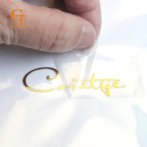 Custom Metal Stickers for Bags and PU Leather Products