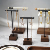Dangle Earrings Display Metal Rack T Bar Stand Ring Jewelry Hanger Organizer
