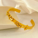 Romantic Rose Bracelet Stainless Steel Jewelry Valentine Gift