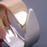 Alloy Cuff Bracelets Bangles for Women Statement Punk Hiphop Wide Metal Bangle