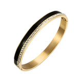 Resin Ceramic Bracelets Bangles Stainless Steel Crystal Bracelet