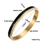 Resin Ceramic Bracelets Bangles Stainless Steel Crystal Bracelet