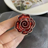 Camellia Pearl Brooch For Woman Wedding Collar Buckle Clothing Accessories