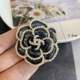 Camellia Pearl Brooch For Woman Wedding Collar Buckle Clothing Accessories