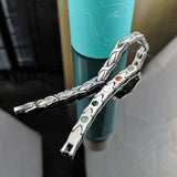 Magnetic Stone Chain Bracelets Stainless Steel Wedding Jewelry