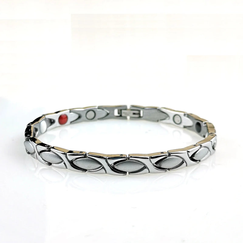 Magnetic Stone Chain Bracelets Stainless Steel Wedding Jewelry
