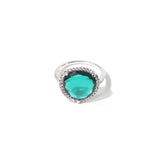 Multicolor Crystal Triangle Ring with CZ Stones Jewelry Gift