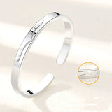 Thai Silver Bangle Bracelet S999 Silver, Tanabata Birthday Gift