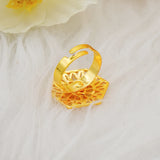 Dubai Bangles With Ring Indian Wide Bracelet For Women Nigerian Bridal Wedding