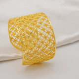 Dubai Bangle With Ring For Women African Cuff Bracelet Jewelry Gift