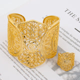 Dubai Bracelet Ring Female Big Round Bangle Women Wedding Bride