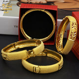 Dubai Bangles For Women 24K Plated Indian African Bracelets