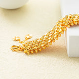 Dubai Bangles For Women 24K Plated Indian African Charm Bracelets