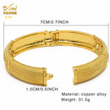 Dubai Bangles For Women 24K Plated Indian African Bracelets