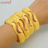 Dubai Bangles For Women African Arabic Charm Wedding Ethiopian Jewelry