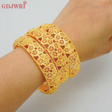 Dubai Bangles For Women Indian African Hard Bracelets Charm