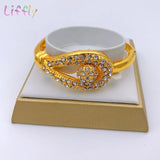 Dubai African Wedding Jewelry Set Necklace Bracelet Earrings Ring