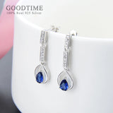 925 Sterling Silver Zircon Earrings Anniversary Gift For Wife