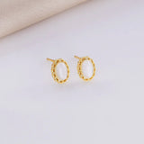 925 Silver Opal Gemstone Stud Earrings Ornaments for Women