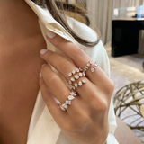 Brazil CZ Wedding Stackable Rings for Women